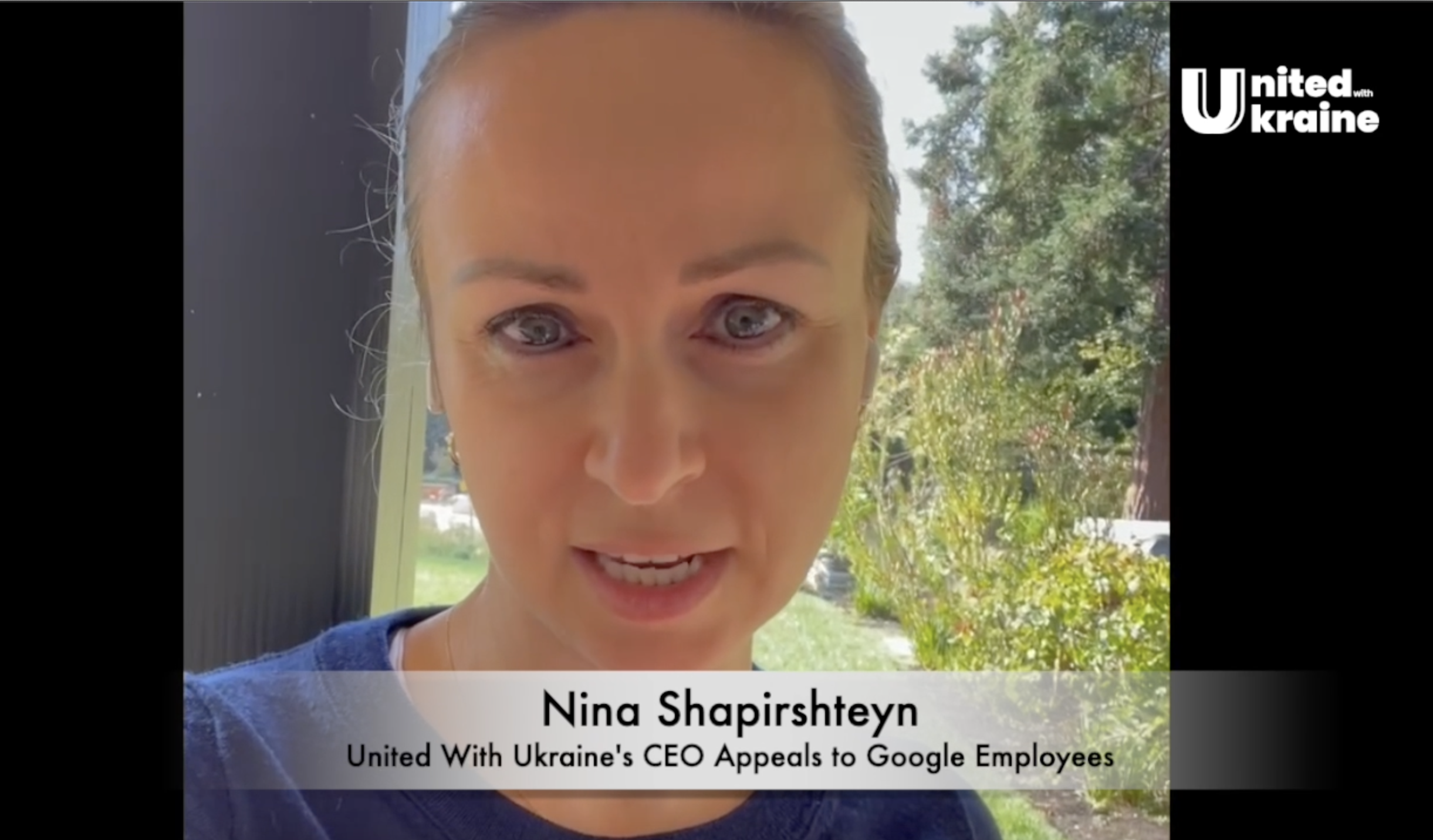 Our CEO Nina Shapirshteyn appeals to Google employees to help collect funds for Ukraine. Watch the video appeal and read the letter from our CEO