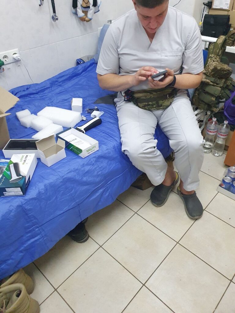 United With Ukraine sources life-saving medical, tactical, and humanitarian supplies and operates through a network of local organizations Wireless ultra-sound devices