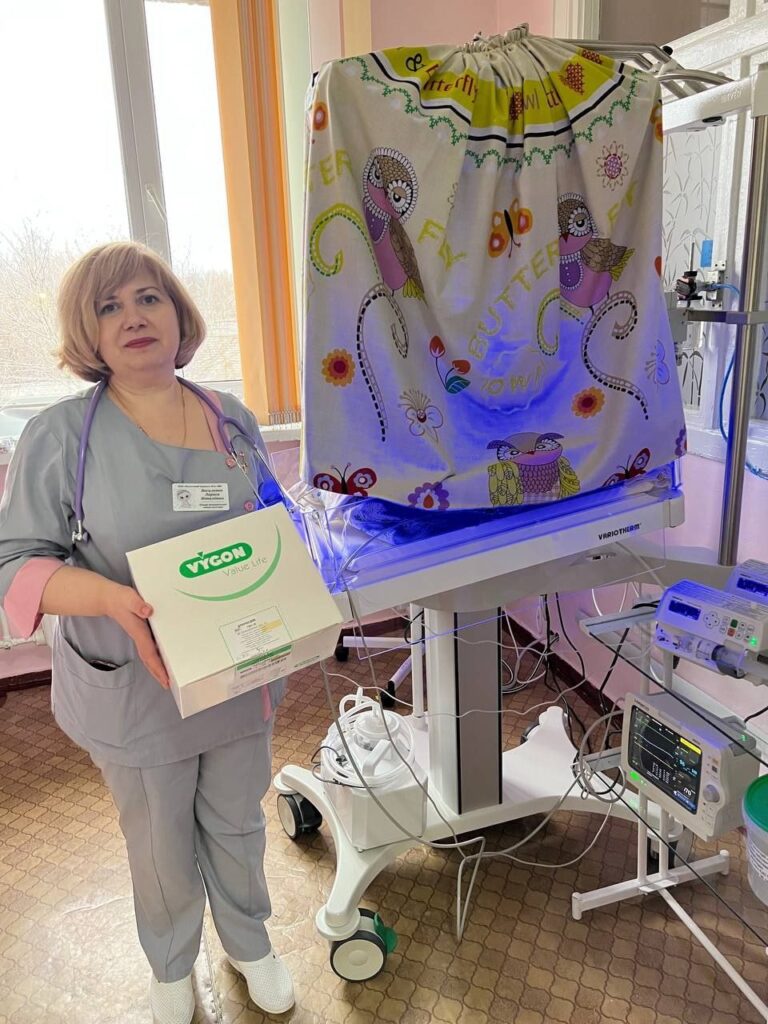 United With Ukraine sources life-saving medical, tactical, and humanitarian supplies and operates through a network of local organizations Breathing tubes maternity hospital