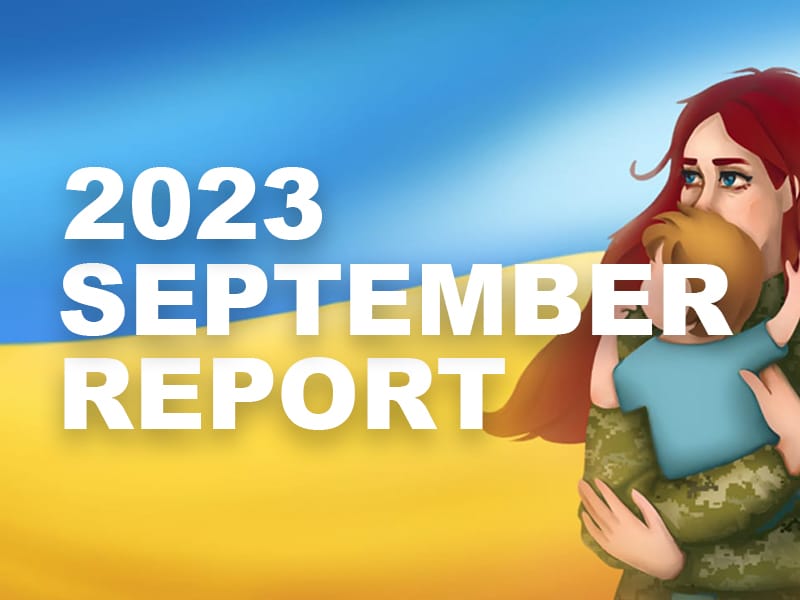 This September report your generous donations have played a crucial role in helping Ukraine save countless lives and defend Freedom united with ukraine
