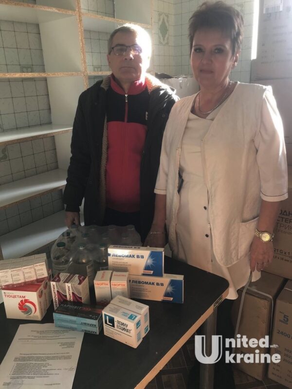 Medics from Velykyi Burluk Hospital receive medical aid