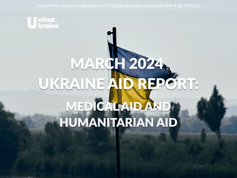 March 2024 Ukraine Aid Report: Medical Aid and Humanitarian Aid
